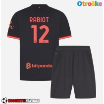 Otroške Nogometnih dresov AC Milan Adrien Rabiot #12 Tretji 2026-27 Kratki rokavi (+ hlače)